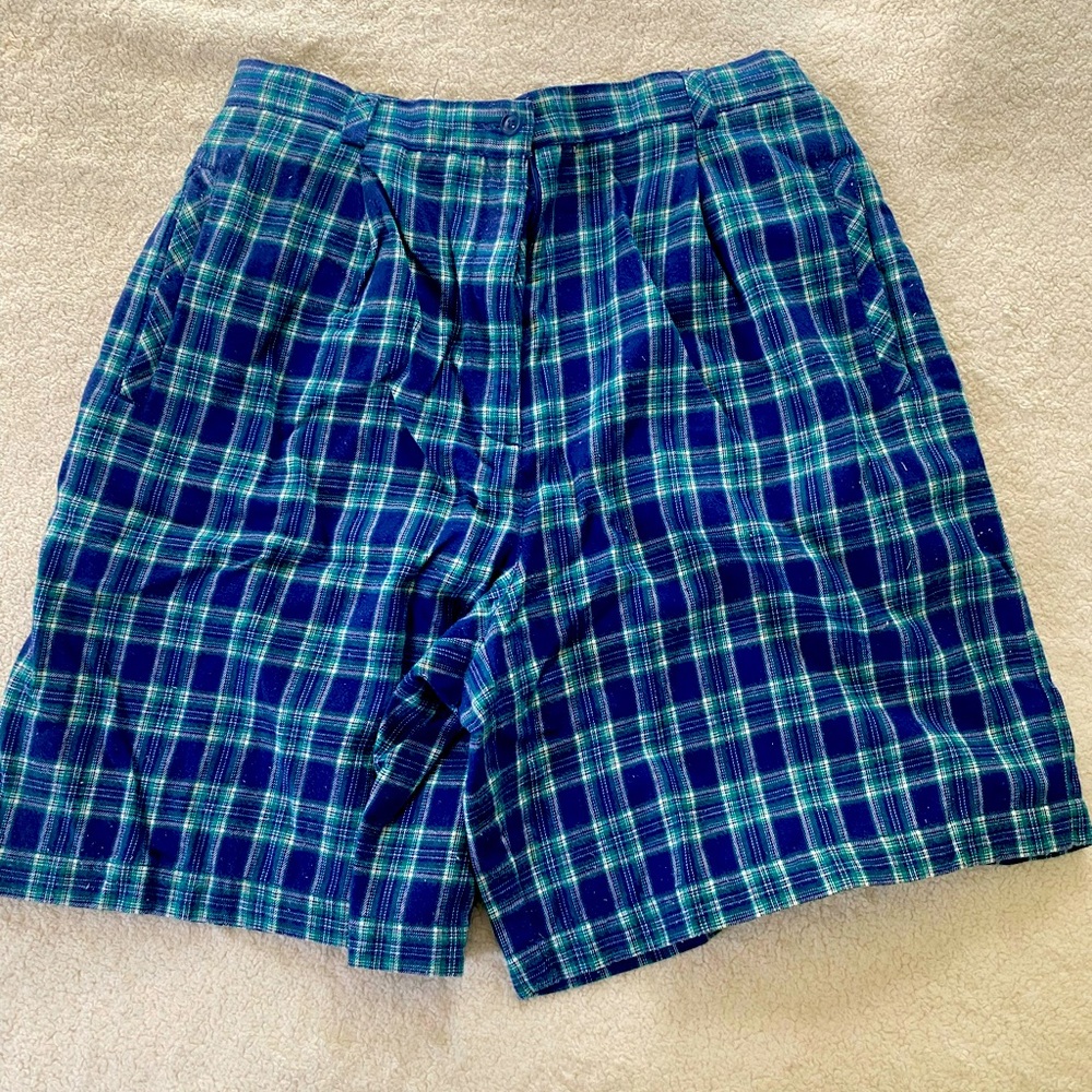 Vintage Women’s Plaid LizGolf Shorts sz 12